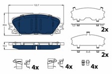 FRONT BRAKE PAD SET DISC BRAKE