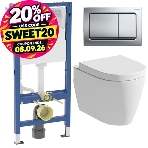 Rimless wall hung toilet pan - rimless,