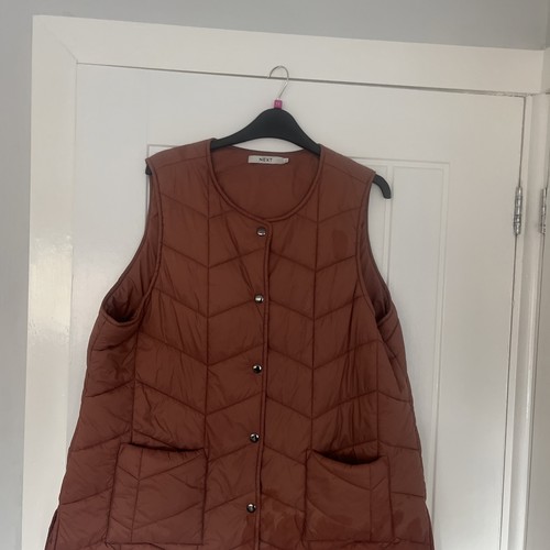 Next dusty pink gilet size - next, l