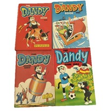4 Vintage Editions Of The Dandy Annual Comic Book 1980 1981 1982 & 1984