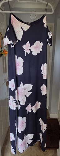 Quiz black pink floral - &, maxi