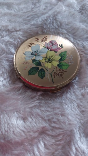 1960s vintage floral compact - 1960s,