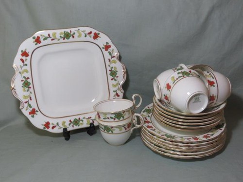 Aynsley part teaset trios - aynsley,
