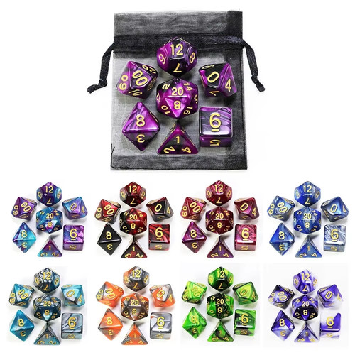 Dnd rpg dice set style - dnd, 9