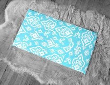 SALE IKEA Bankkamrat, Hemmahos, Stuva Bench Pad Cover Blue Indian Ikat Print