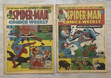 Vintage Spider-man Comics Weekly Marvel UK Issues  22 & 26 Fair Condition 1973