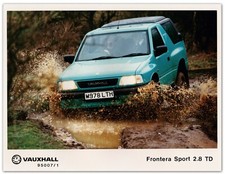 Vauxhall Frontera Sport 2.8 TD Press Release Photo