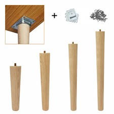 4 PCS Solid Wood Legs Beech
