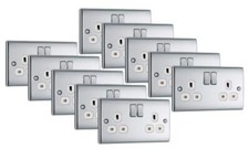 Polished chrome double - double, sockets