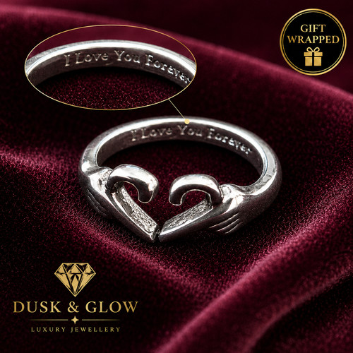Love you forever silver ring - i,