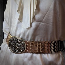 1970s Gold Snake Chain Belt