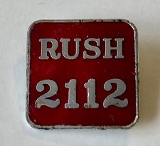 RUSH 2112 VINTAGE RED ENAMEL