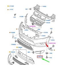 FORD MONDEO MK3 Front Bumper Left Grille 1481544 7S71-19953-AE NEW