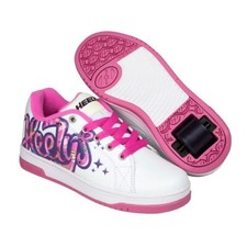 Heelys Girls White/Pink/Grape