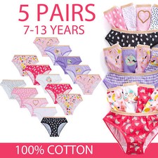 Girls Briefs 7-8 9-10 11-12 13