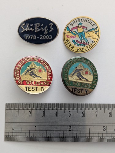 Skiing enamel pin - enamel,