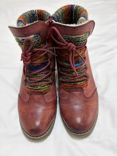 Rieker red ankle - ankle, boots