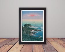 Morning at Cape Inubō by Kawase Hasui Framed Japanese Art Poster Print Wall Art