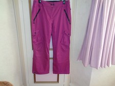 ANIMAL SKI PANTS INSULATED ZIP FASTENING  6 ZIP POCKETS  ZIP BOTTOM LEGS SIZE 14