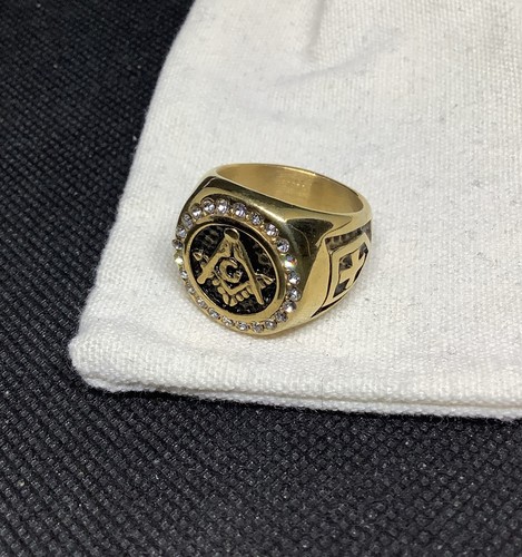 Vintage style masonic ring - masonic,