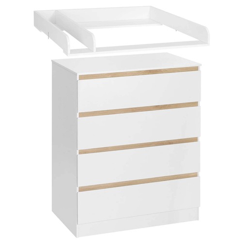 Woltu white changing - changing, table