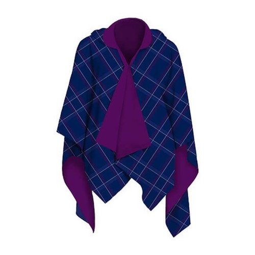 Galleria blue plaid reversible - galleria,