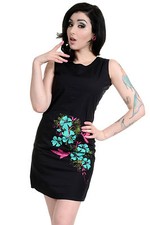 Ladies 60s Retro Vintage Black