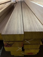 IROKO HARDWOOD TIMBER  - MULTIPLE LENGTHS (AFRICAN TEAK) 45mm x 94mm x 1000mm