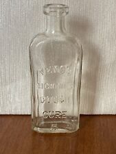 ANTIQUE VENO'S LIGHTNING COUGH CURE GLASS APOTHECARY CHEMIST BOTTLE  14CM