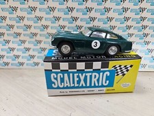 SCALEXTRIC C68  NO3 GLOSSY GREEN ASTON MARTIN "WITH LIGHTS IN RE-PRO BOX" SUPERB