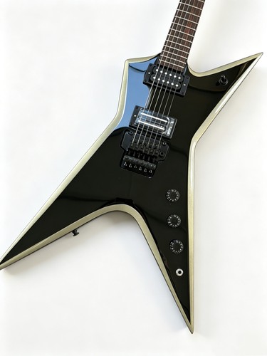 Black electric guitar with - electric,