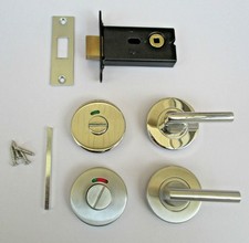 Bathroom door lock thumb - door,