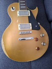 Vintage V100 Gold Top Les Paul Reliced