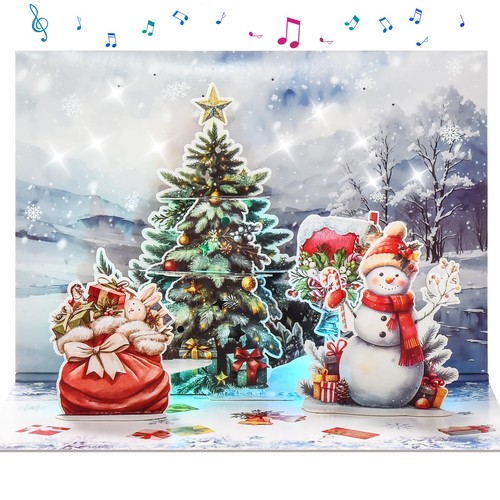 Pop musical christmas card - musical,