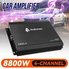 Andeman 8800W 4CH Audio Power Car Amplifier Bass Box Under Seat Subwoofer Amp 
