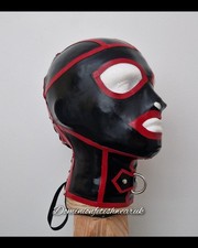 Latex Corset mask hood rubber