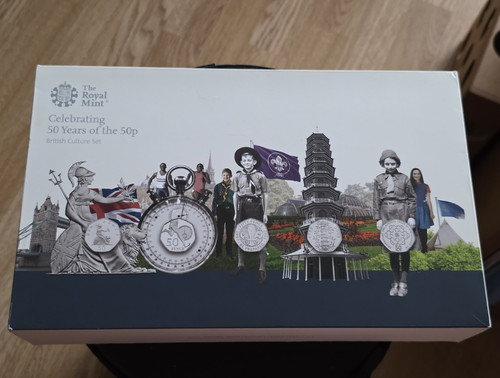 Royal mint 2019 50p - mint, silver
