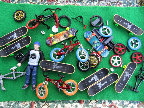 Skate park set stunt bike - park,