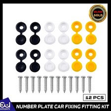 12 x NUMBER PLATE CAR FIXING
