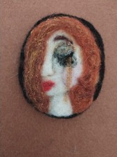 NEEDLE FELTED BROOCH inspired