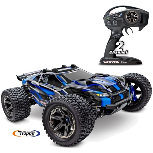 Traxxas trx67097 4blue - trx67097-4blue, rustler