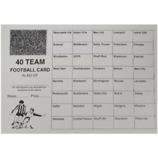 FOOTBALL SCRATCH CARDS 40 TEAM