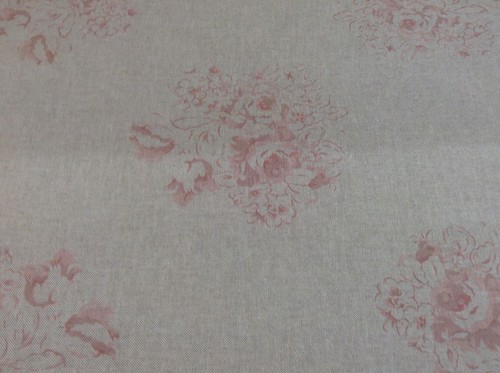 Vintage linen fabric cameo - vintage,