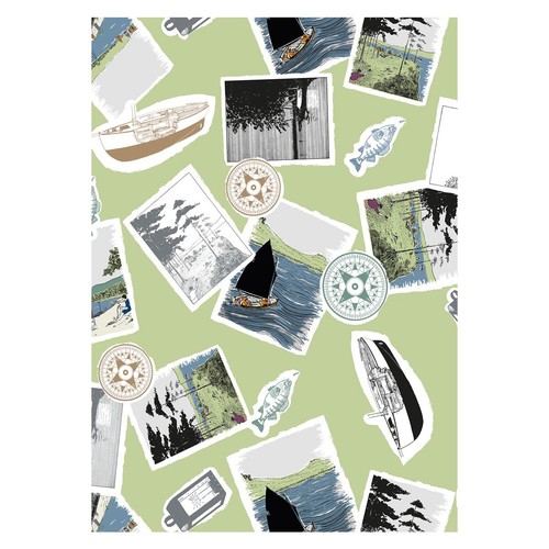 Swallows amazons tea towel - swallows,