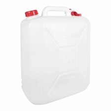 25 Litre Food Grade Plastic Water Container With Pouring Tap & Carry Handle