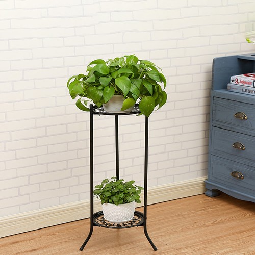Black metal tier - plant, stand