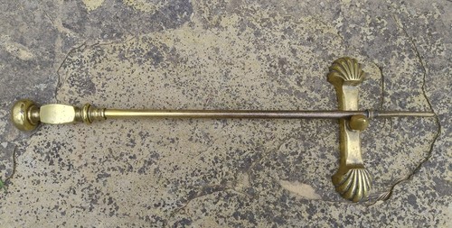 Victorian solid brass fire - brass,