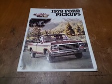 Original 1978 Ford Pickup Sales Brochure F-100 F-150 F-250 F-350 Ranger Truck