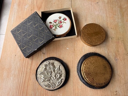 Job lot four vintage powder - of,