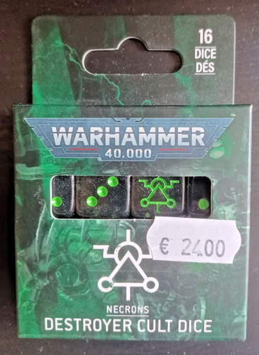 Necrons destroyer cult dice - cult, x